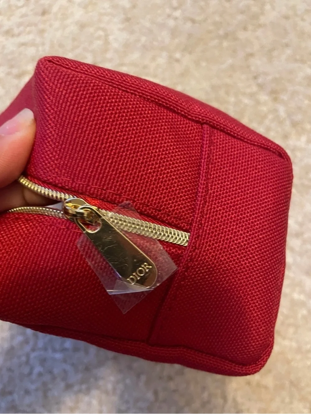Christian Dior Red Cosmetic Pouch